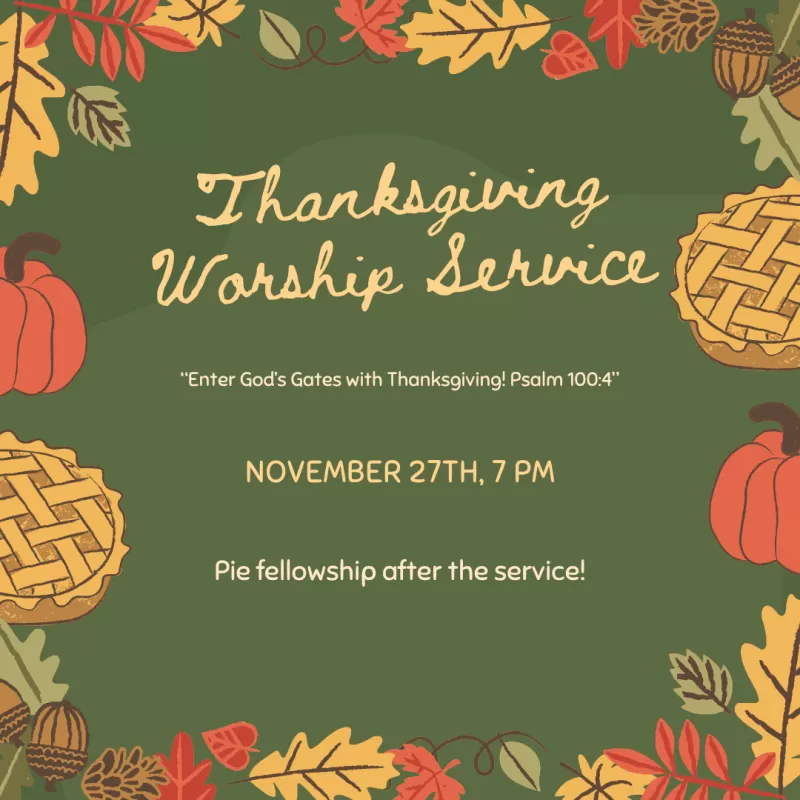 Thanksgiving Worship Service